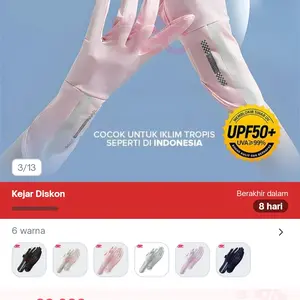 【BEC】 Sarung Tangan Anti UV Sarung Tangan Motor Wanita Kaos Tangan Panjang 28cm Kain Sutra Es Anti Selip Gloves