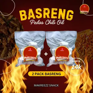 Basreng Chili Oil Pedas Kering 2 Pack Camilan Makanan Spicy Snack - Food