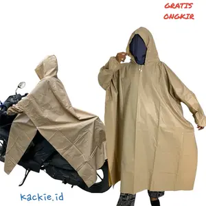 Jas Hujan Ponco Lengan Terbaru Anti Robek - Panjang 112cm, Lebar 160cm