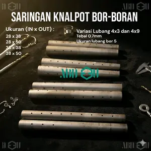 Saringan Knalpot Bor Boran Saringan Knalpot Racing Bor Boran Saringan Knalpot Bor Boran Engker Saringan Knalpot in 28 out 38 in 28 out 50 in 38 out 50 in 38 out 38 Motorcycle Kendaraan