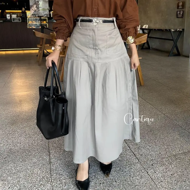 Rok Manyung Helwa Skirt Katun Twill Simple 0