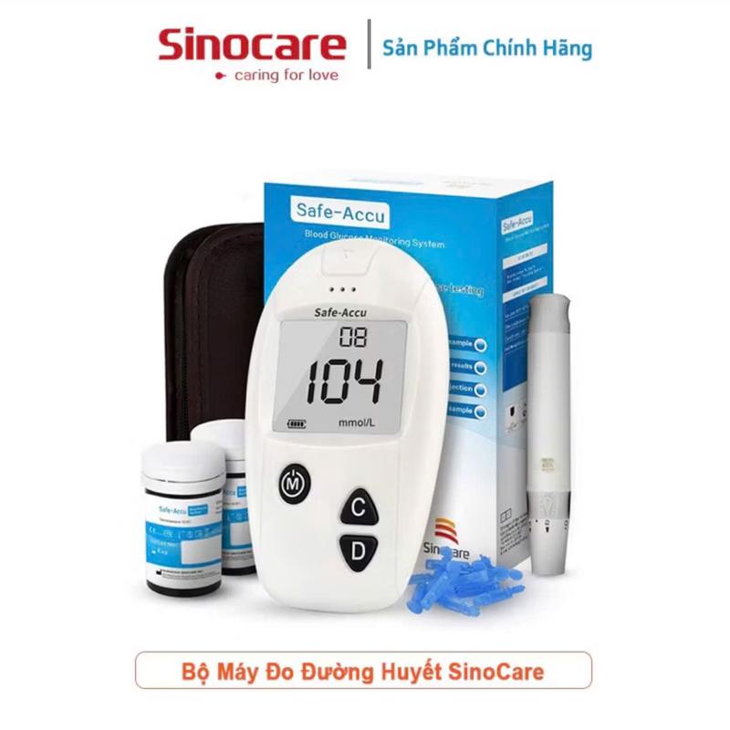 Máy Thử Đường Huyết Sinocare - Chính Hãng. Tặng Kèm Que-Kim (25 Que) + Bông cồn 0