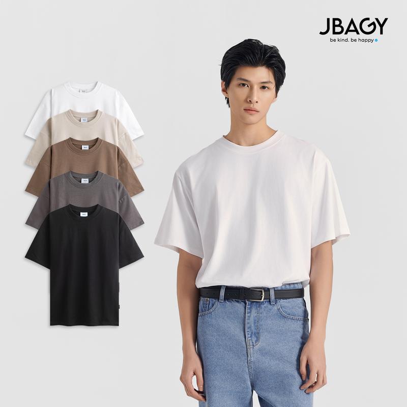  Áo thun nam JBAGY form rộng Relax vải Cotton 250 gsm co giãn 2 chiều mềm mịn - JT2501 