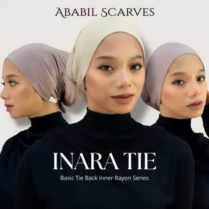 [50K GET 3] ABABIL SCARVES ~ Inara Tie Back Inner Ciput Tali Rayon Adem &Flowly