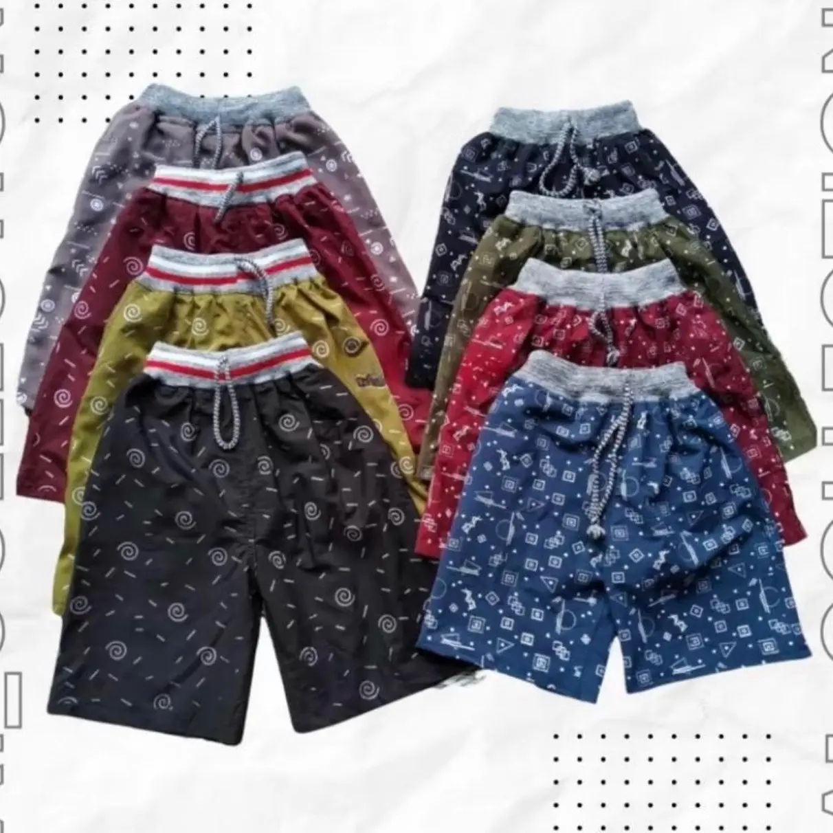 NAYOMI OFFICIAL • PROMO!!! 100 ribu dpt 10pcs Celana pendek anak motif unisex keren Celana santai cowok cewek