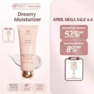 [Flash sale] Glowies Beauty Dreamy Moisturizer 80ml 7% Azeclair Niacinimide Alpha Arbutin 5x Ceramide Pelembab wajah Formulasi Korea membantu Mencerahkan Menghilangkan jerawat PIE PIH Memperbaiki Skin Barrier dan Acne Repair Non Comedogenic Busui Friendly