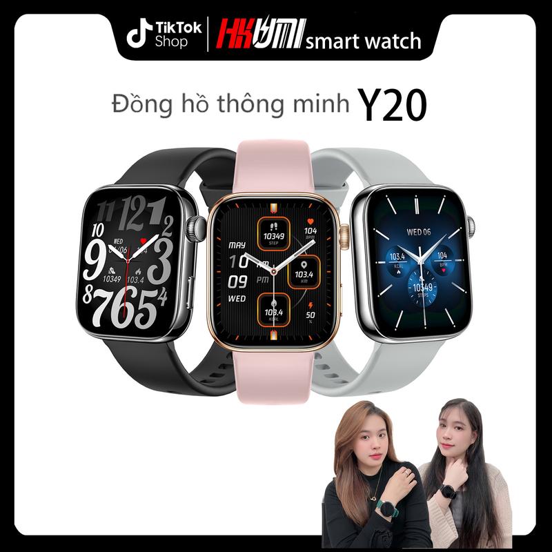  【KUMI Đồng Hồ Thông Minh Y20 Mới 1.85AMOLED Đo nhịp tim,Thể Thao và Theo Dõi Sức Khỏe Chống Thấm Nước,Bluetooth,Thích Hợp Để Bơi Lội,Với Vòng Đeo Tay GPS Đồng Hồ Thông Minh,đồng hồ c4 cs đồng hồ thông minh đẹp ,đồng hồ thông minh cho nam,nữ lướt 