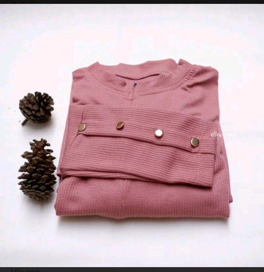 Product Introduction of Terlaris Dress wanita terbaru, Himama dress knit,Dress knit inara kancing gold premium,Gamis Wanita Muslim Dewasa Mewah Pesta Kondangan Gaun Lebaran Simple Nyaman Cantik Formal Panjang 8