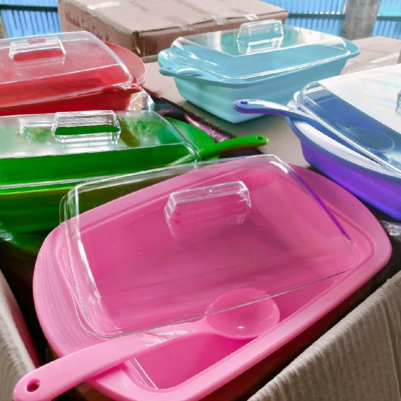 1 PCS Wadah saji Plastik Tutup Bening (Ukuran M atau L) (HARGA PER PCS/SATUAN) 3