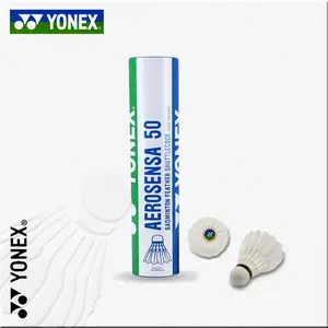 YONEX Bulu tangkis Aerosensa 50 stabil-dan Playable 6-Pack Competition-ball, Special Duck Feathers badminton Shuttlecok Kok Cock Badminton 100%Original