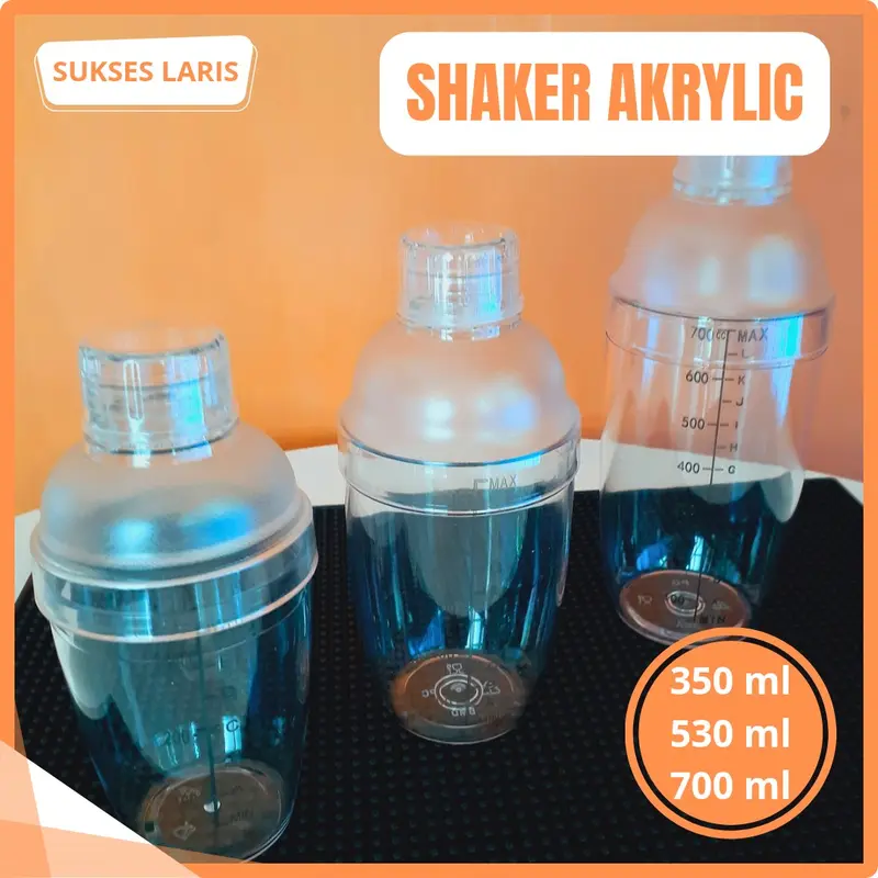 BOTOL PENGOCOK MINUMAN SHAKER ACRYLIC 350ml 550ml 700ml | BOTOL SHAKER | SHAKER AKRILIK 0