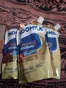 Product Review of Dapat 3 pcs Indomilk susu kental manis 260gr creamy original Food Flag from s**2 0