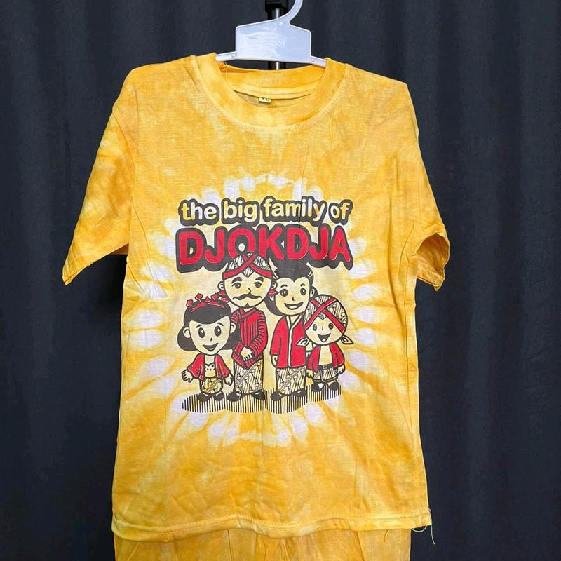 Setelan Kaos Batik Anak Jogja Murah Cap Orang-Orangan Celana Motif 6