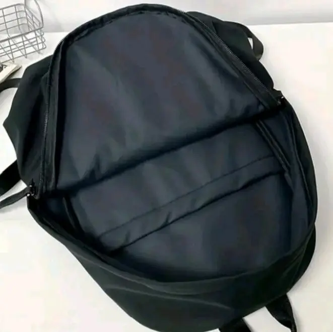 Tas ransel  Selempang Hitam pria/tas sekolah Smp bahan Canvas Slingbag Karakter Backpack 1