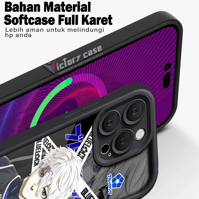 CASE ANIME BLUE LOOK FOR ALL TYPE CASE HP GLOSSY HARDCASE SOFTCASE HAPE VICTORY CASE 7