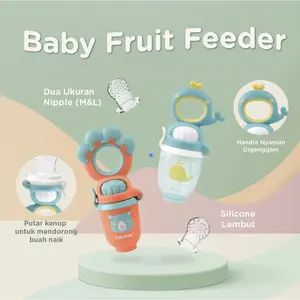 Little Baby - Premium Baby Fruit Feeder PFF2323 / Little Baby Fruits Feeder BFT0421 - Gigitan Buah Bayi 6m+ / wadah buah pure / tempat makan buah bayi gigitan / silicone / mudah digenggam / viral
