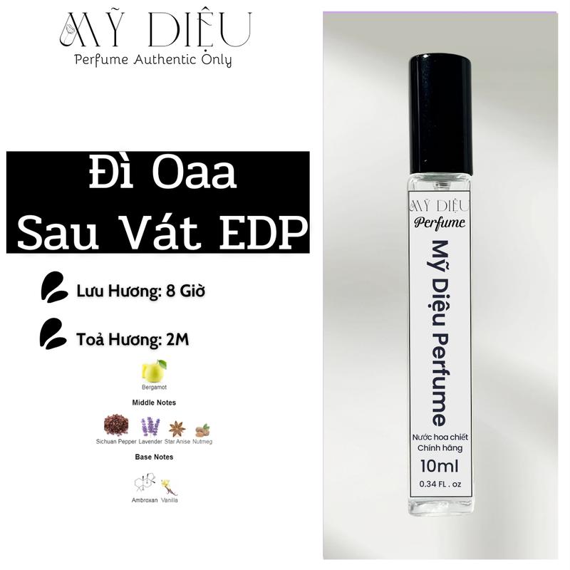  Nước Hoa 10ml Đì Oaa Sau Vát EDP Nam Tính Sang Trọng Perfume Xịt Thơm Cosmetic 