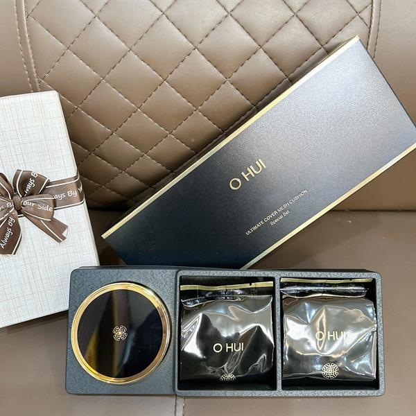 C210.Set cushion ohui kèm 2 lõi SPF 50+ PA+++ Che Khuyết Điểm Tuyệt Vời Dưỡng Sáng Da Mịn Màng Không Cakey