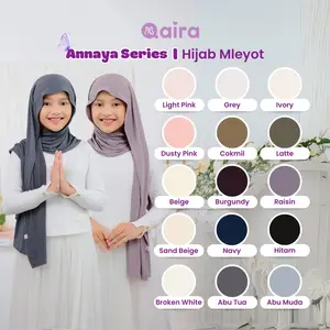 Jilbab Anak Perempuan Pashmina Instan Mleyot Annaya Series