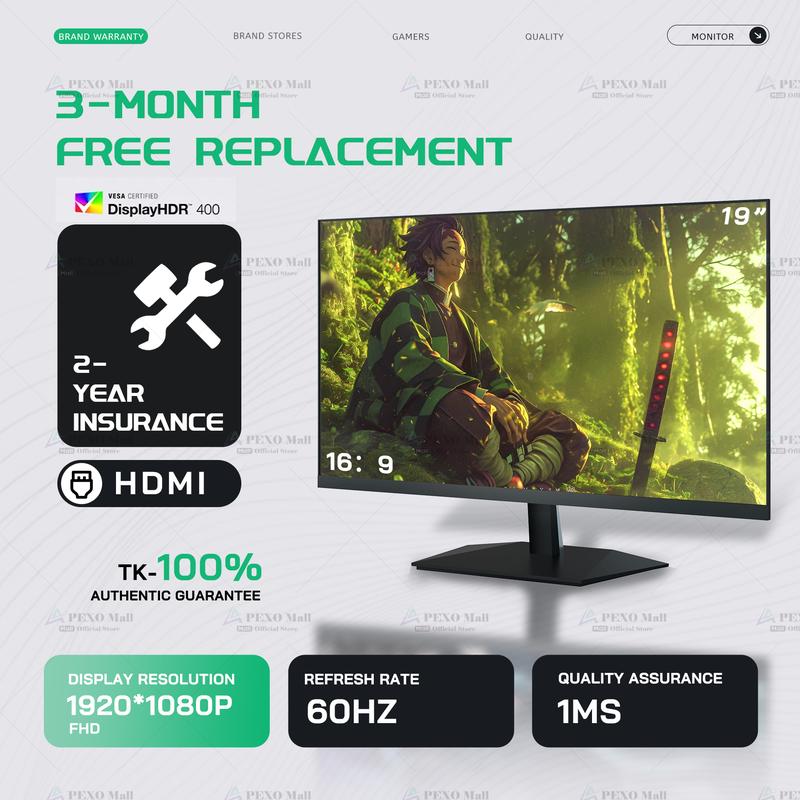 Dragon Màn hình dùng cho gia đình màn hình chuyên dụng cho gaming chuyên nghiệp kích thước 19 inch tần số quét 60Hz bảo hành 3 năm hàng mới chính hãng phù hợp cho sinh viên sử dụng. 