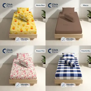 Sprei 120x200 Sprei No.3 Tinggi 15cm, 20cm Sudut Karet - Bahan Microtex