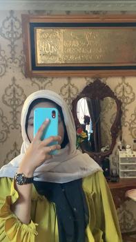 Product Review of ONASAE Jilbab Paris Jadul Kerudung Paris Jadul Hijab Paris Jadul Segi Empat Square Muslim Katun Nyaman from a** 1