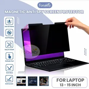 MAGNETIC ANTI SPY for All Laptop 13 13.3 14 15 15.6 Inch Rasio 16:9 16:10 Screen Guard Protector Anti Gores Antigores Pelindung Layar Leptop Privacy Privasi Gelap ( FRS )