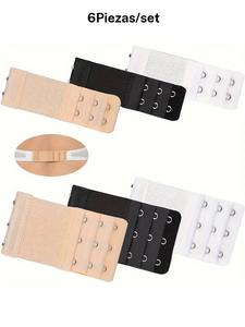 Extensor de brasier para mujer, extensión de tirante de brasier ajustable y elástica, accesorios de ropa interior suaves, extensor de brasier de ajuste cómodo para mujeres