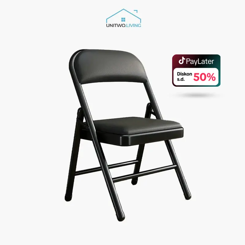 UNITWO Living Nurmina Kursi Lipat Portable / Kursi Belajar / Kursi Kampus / Bangku Lipat / Kursi Kerja / Kursi Kantor (45cm x 114cm) / Minimalis Chairs / Furniture Estetik 0