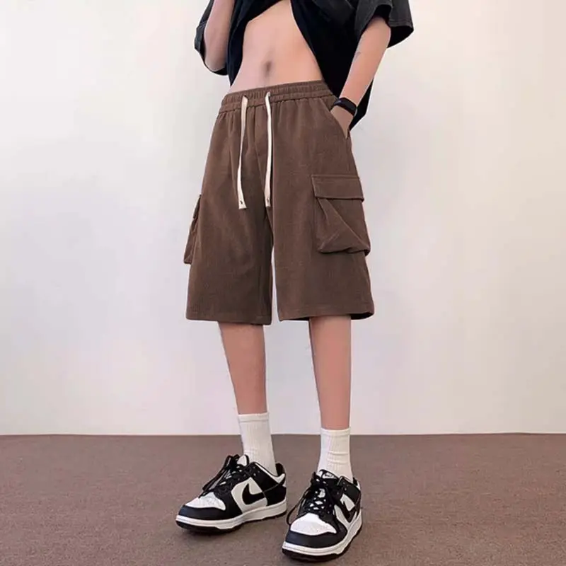 celana pendek cargo corduroy pria unisex cargo pendek celana corduroy premium celana pendek santai pria jumbo  korean style Celana pendek pria brotshot celana pendek laki laki dewasa polos celana pendek korea big size celana pendek pria keren 3
