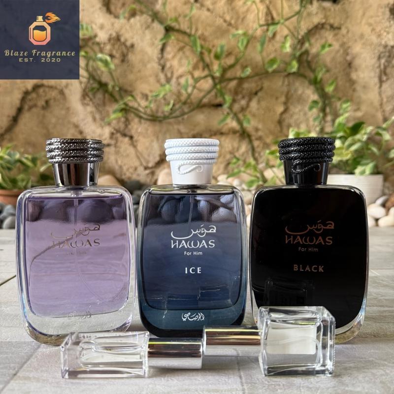 5ml/10ml Original Rasasi Hawas/Hawas Black/Hawas Ice/Hawas Fire ...