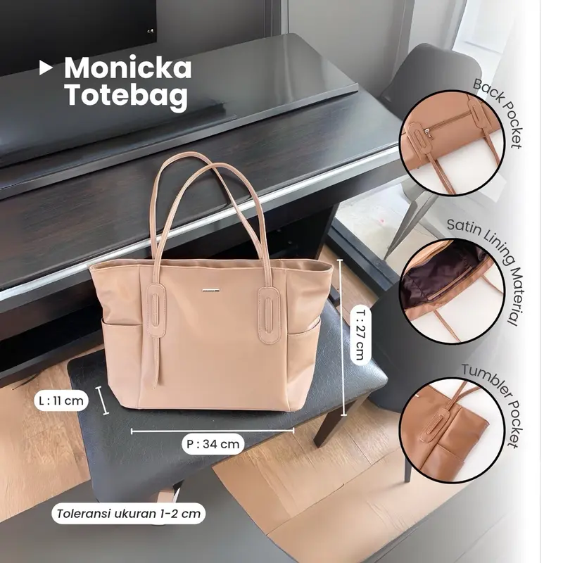 Tweelyforbag Totebag Wanita Tas Monicka Perempuan 1