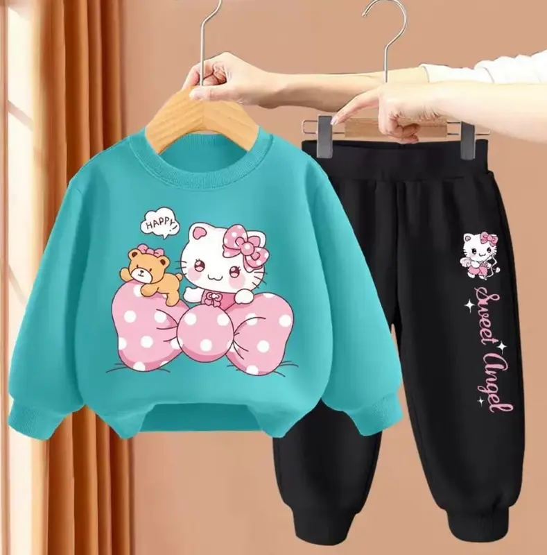 Setelan Sweater Celana Joger Anak Motif Lucu Bahan Premium Usia 1 2 3 4 5 6 Tahun 3