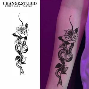 Tatu Sementara, Rekaan Simpulan Mawar Berbalut Ular, Tahan 15 Hari, Kalis Air, Tidak Takut Melawan Gesekan, Termasuk Pelekat Tatu