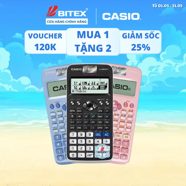 Máy tính Casio Fx-580VNX đa dạng sắc màu, được mang vào phòng thi