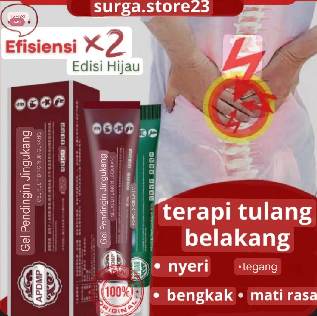 Gel Merah 2x AMPUH Atasi Syaraf Kejepit Nyeri Otot Nyeri Sendi Nyeri Lutut Nyeri Pinggang Asam Urat Rematik