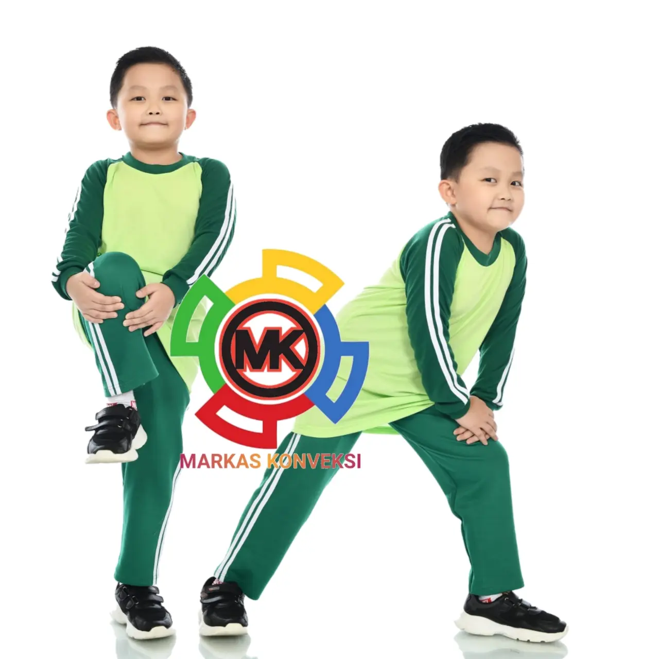 Setelan Olahraga Anak TK Lengan Panjang Bahan Tebal