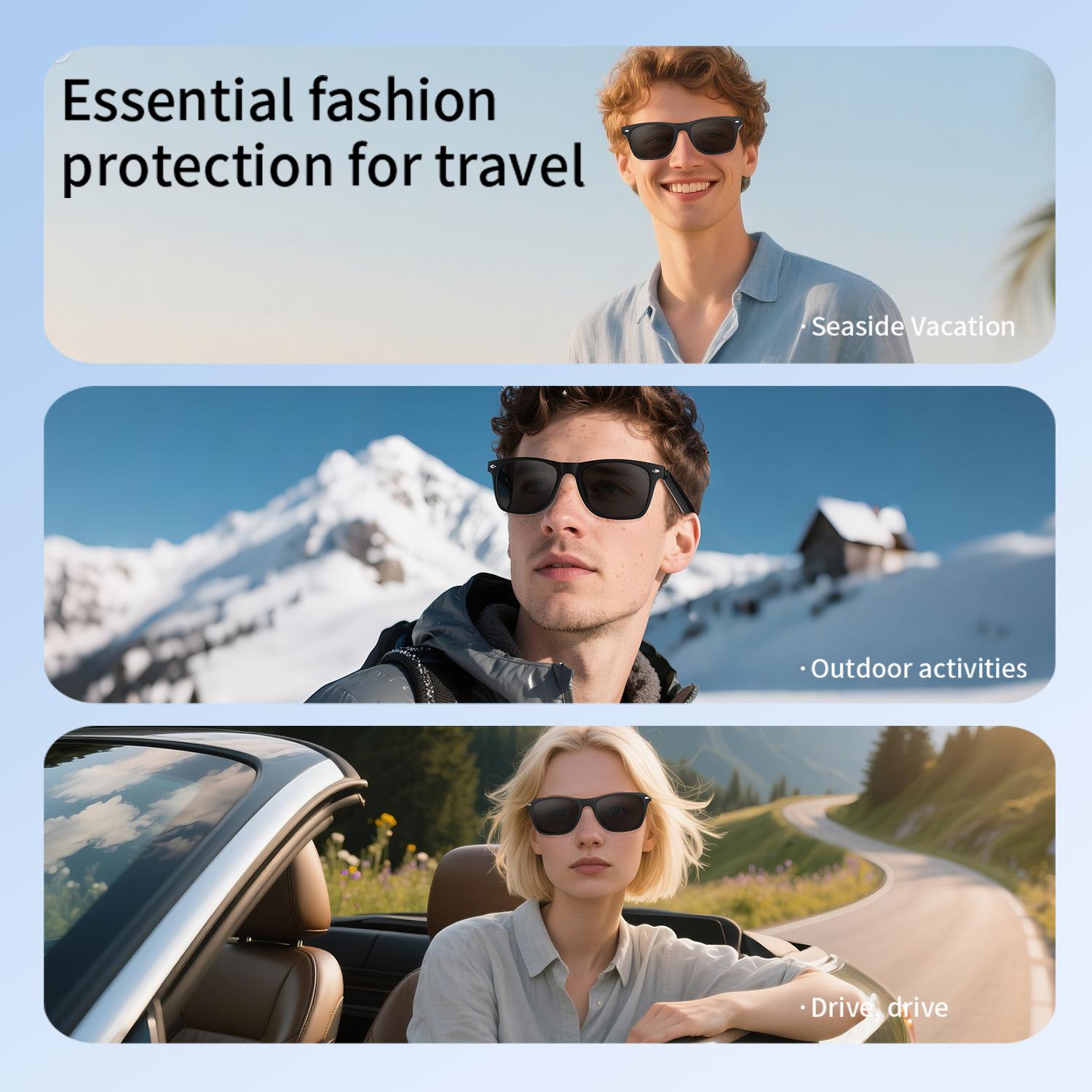 2025 Smart Glasses  AI Translation Camera Control Bluetooth Call Headphones Fashionable Sunglasses Intelligent Men Women Gifts - Image 5