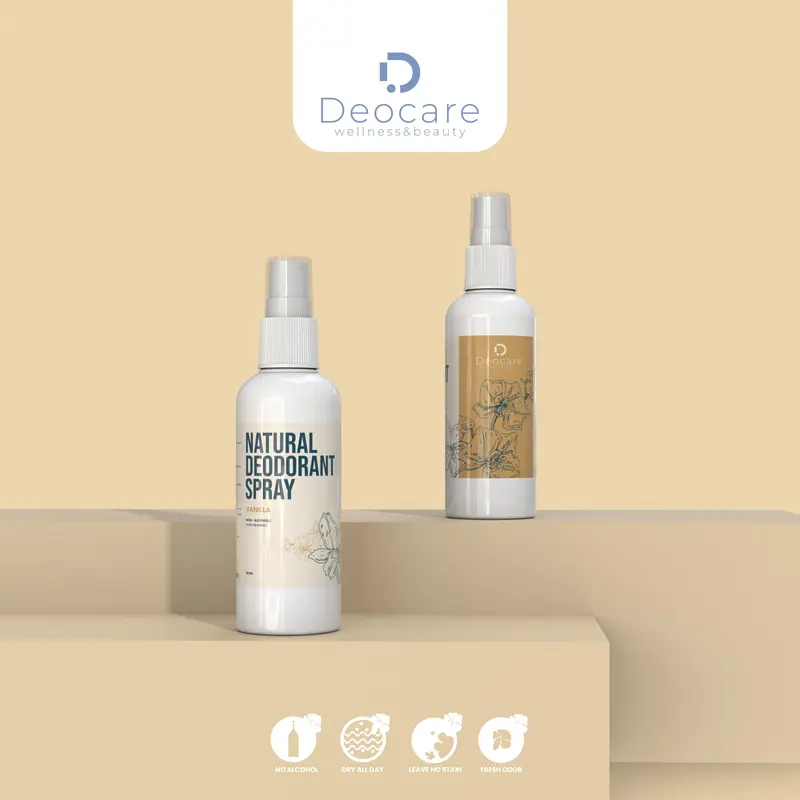 DEOCARE DEODORANT SPRAY TAWAS DEOCARE PENGHILANG BAU BADAN 60 ML AMPUH 6