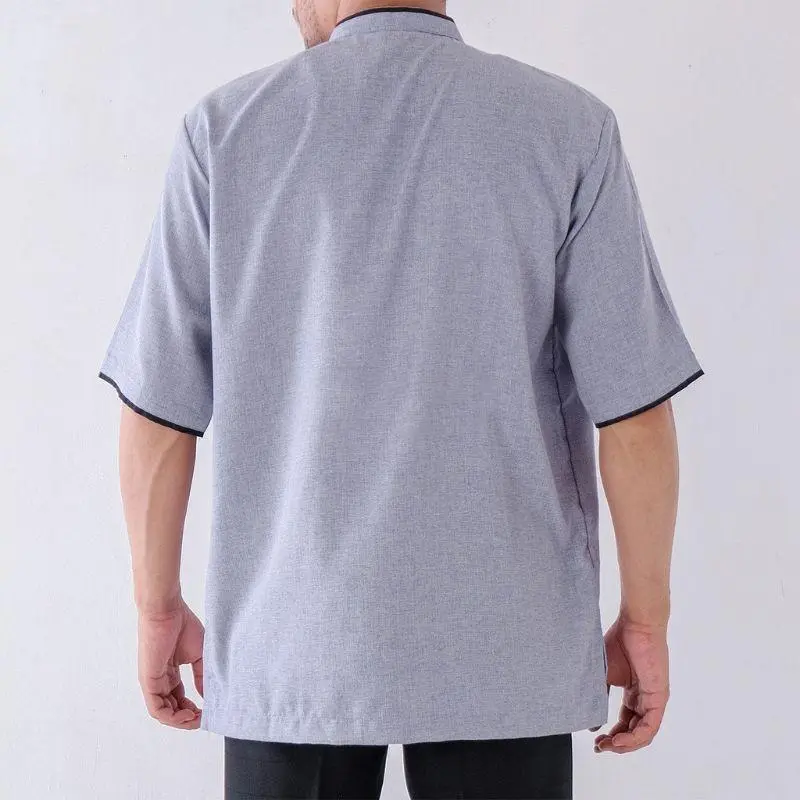 Baju Koko Kurta Lengan Pendek Bahan Katun Madinah Muslim 5