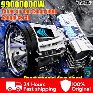 300Watt senter kepala led cas tahan 24 jam tahan air heavyduty militer asli darurat stong light Headlamp berkemah led Senter Berkemah Headlamp Outdoor LED Camping Alat Listrik