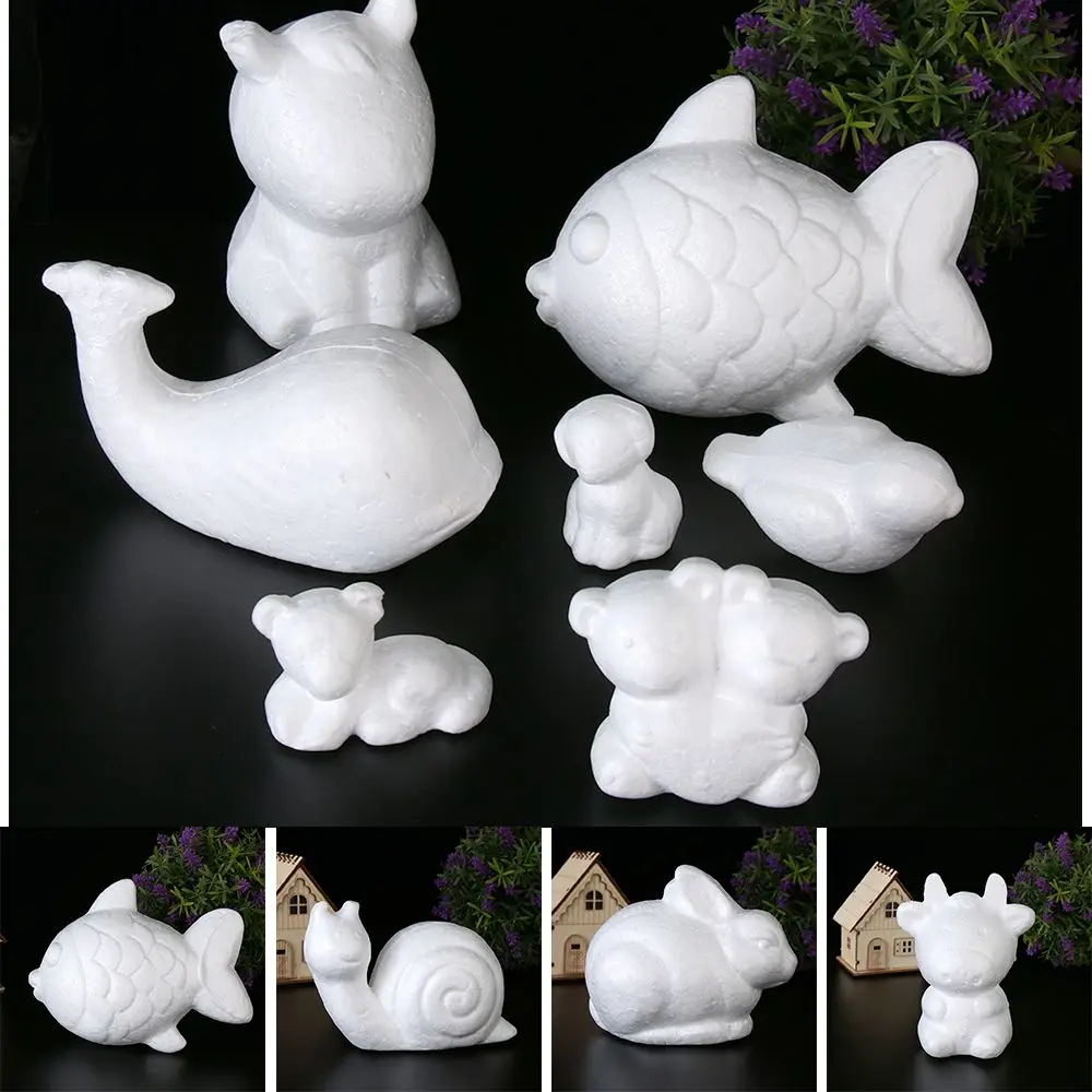 Crafts Christmas Gifts Children Toys Styrofoam White Polystyrene Foam Balls Animals Shape