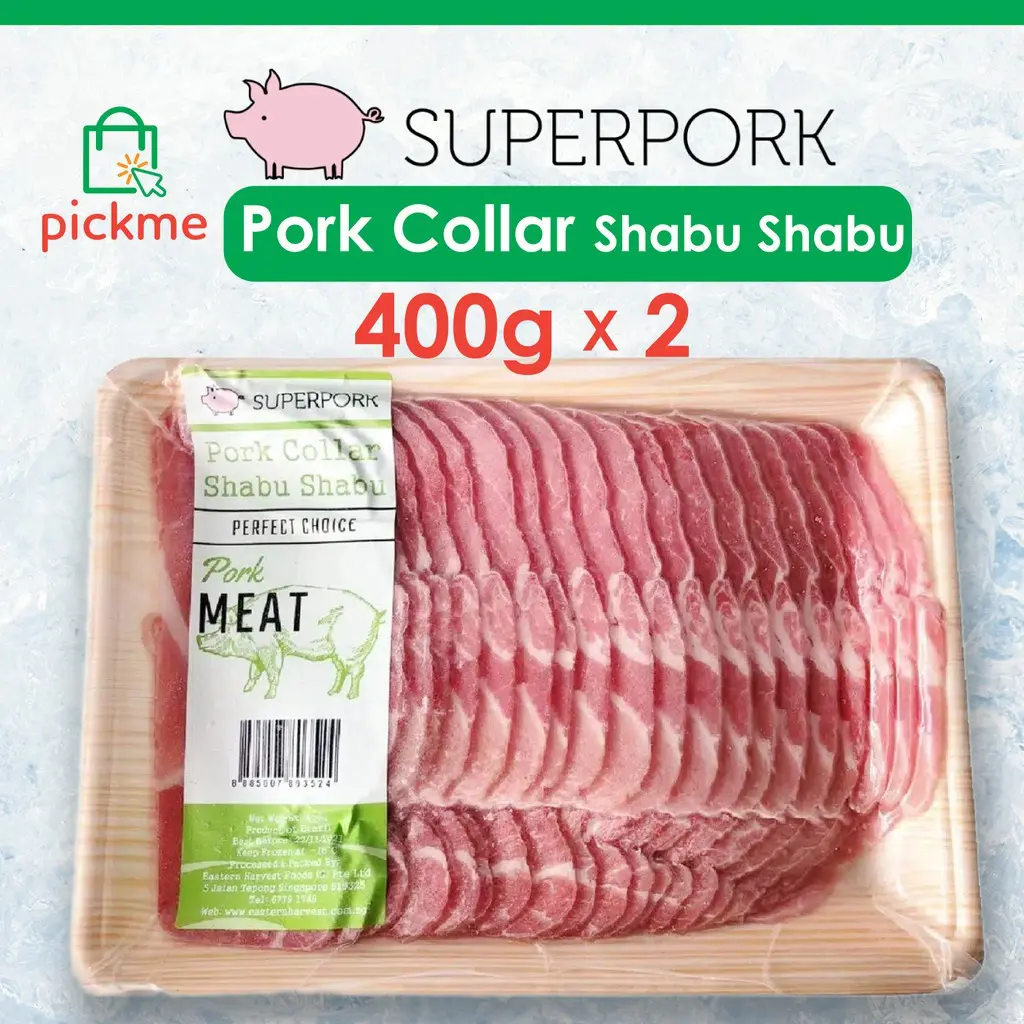 [Bundle of 2] Superpork Pork Collar Shabu Shabu [400g X 2] - Frozen
