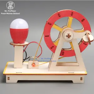 Mr.PROF Mainan Edukasi Science Pembangkit Listrik Listrik dari Gerak Tangan Energi Potensial Rakit Sendiri untuk Anak laki laki cerdas Kreatif cocok untuk tk,sd,smp usia 4 5 6 7 8 9 10 11 12 13 14 15 tahun Toys Hadiah fisika Lampu mainan  kreatif training