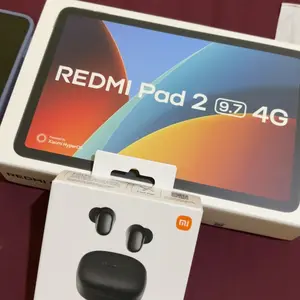 REDMI Pad 2 9.7 | REDMI Pad 2 9.7 4G | (4GB/64GB) (4GB/128GB) | 9.7" 2K 120Hzz layar super-jernih | Baterai besar 7600mAh (typ) | Snapdragon 6s 4G Gen 2 dengan 4G* | Ditenagai Xiaomi HyperOS | Tablet Android | Tablet SIM Card [Xiaomi Official Store]