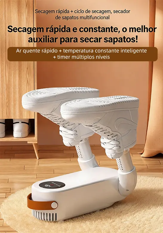Secador de sapatos telescópico, secador de sapatos doméstico inteligente com tela sensível ao toque e temporizador, secador de sapatos dobrável, aquecedor de sapatos e secador de sapatos.220v