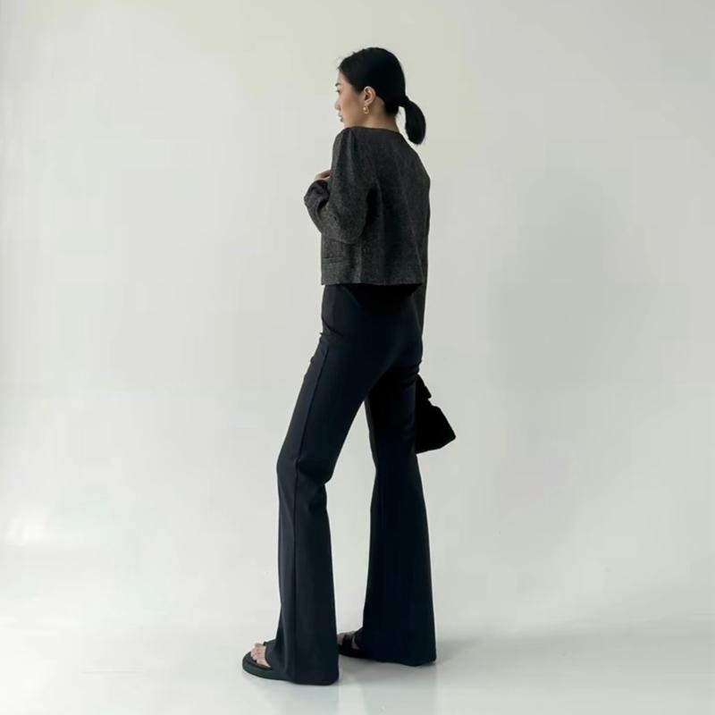 Outfitone - Celana Panjang Highwaist Flare Pants - Highwaist Kulot Cutbray Wanita 8