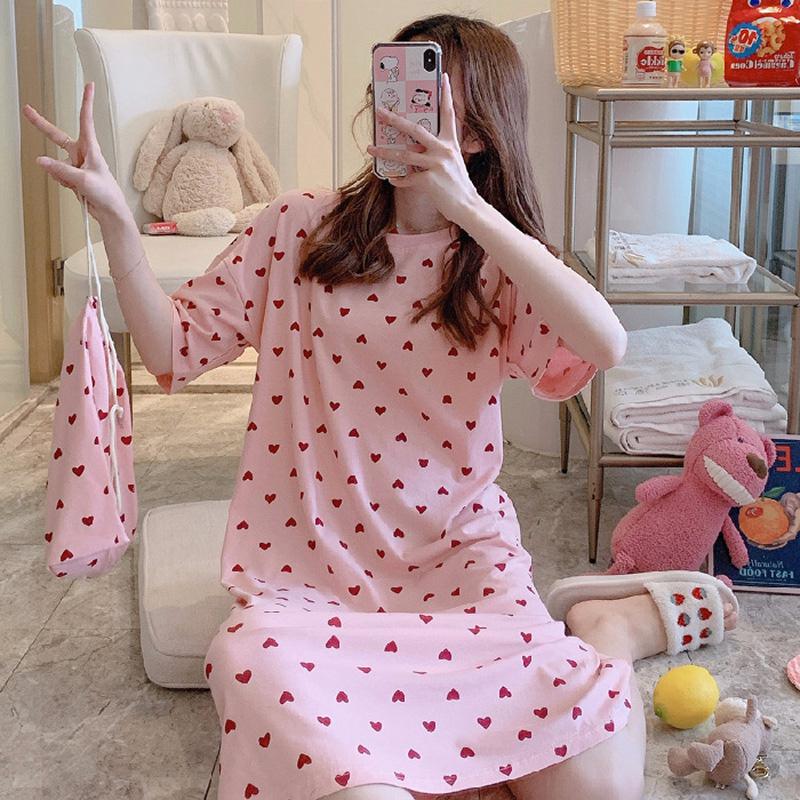 Product Introduction of Daster Wanita Premium Baju Tidur Remaja Dewasa Gaun Malam Motif Nyaman Dress DS3 Katun Panjang Merah 30