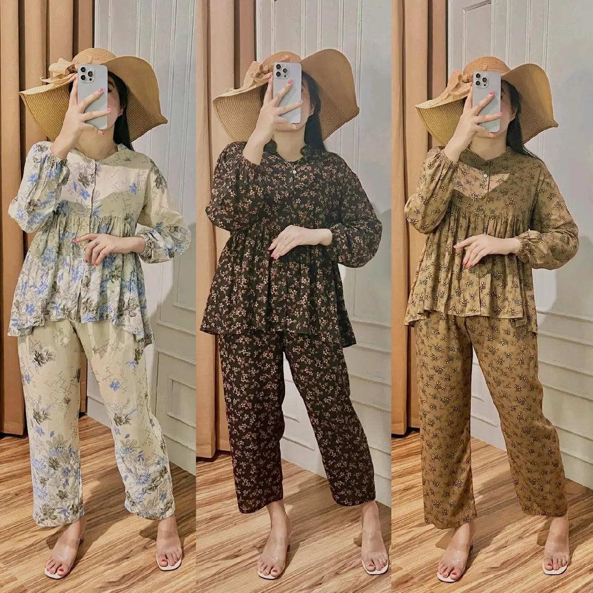Nurie  One Set setelan kekinian Busui Friendly