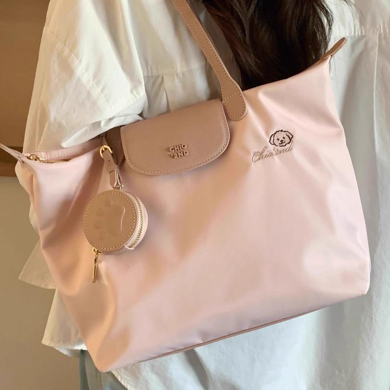 Chio2nd bánh mì con chó không mùi hoa tote túi phụ nữ giải trí khối lượng lớn bill vận đơn vai túi